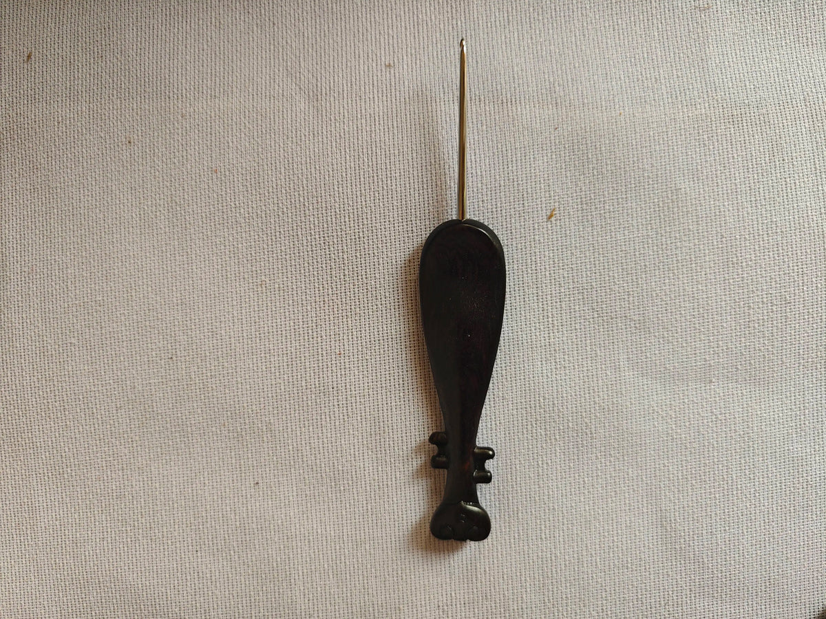 Ebony Wood Handle Crochet Hook – DIY Doll & Wool Craft Tool