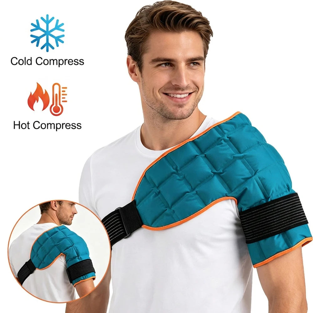 Reusable Hot Cold Compress Wrap – Self-Absorbing Gel Pack