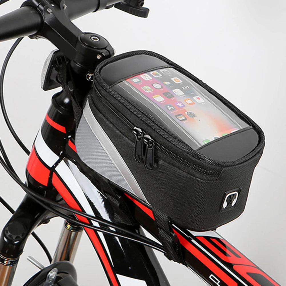 Waterproof MTB Bike Frame Bag – Touch Screen Phone Holder 6.7"