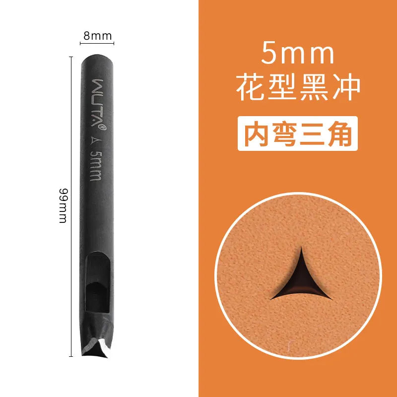 Special-Shaped Leather Punch Set – Floral Star & U-Shape Dies