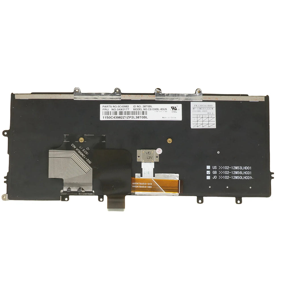 AZUBAY Backlit Keyboard Lenovo ThinkPad X240 X250 X260 X270 UK