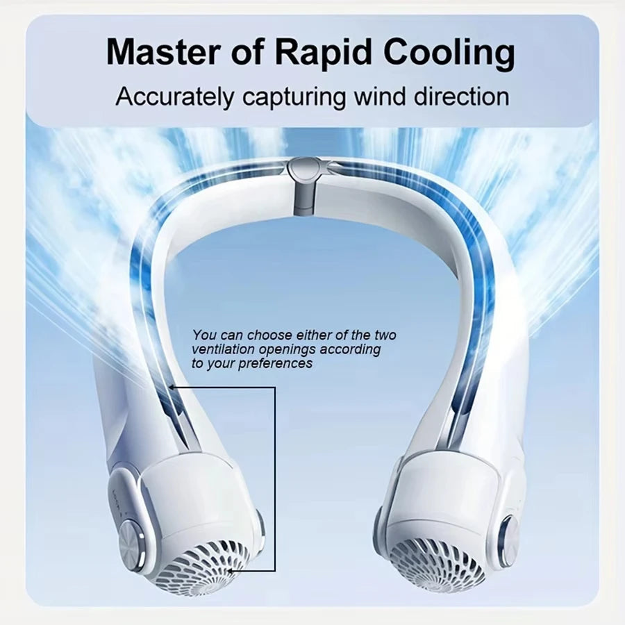 Portable Bladeless Neck Fan USB Rechargeable 3-Speed | VIBE