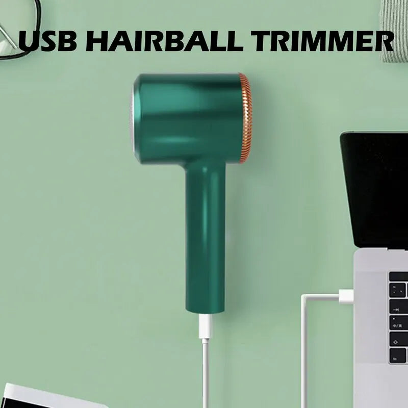 USB Rechargeable Lint Remover & Fabric Shaver – Green