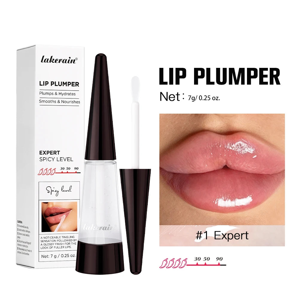 Lakerain Lip Plumper Gloss – Hydrating Fuller Lips Korean