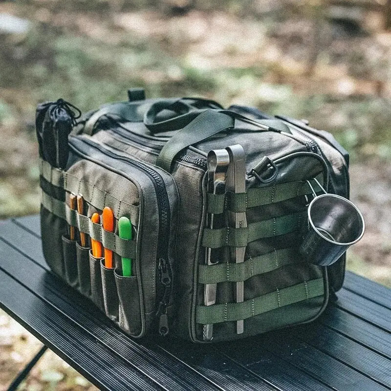 VIBE Tactical Camping Picnic Shoulder Bag – Multi-Compartment