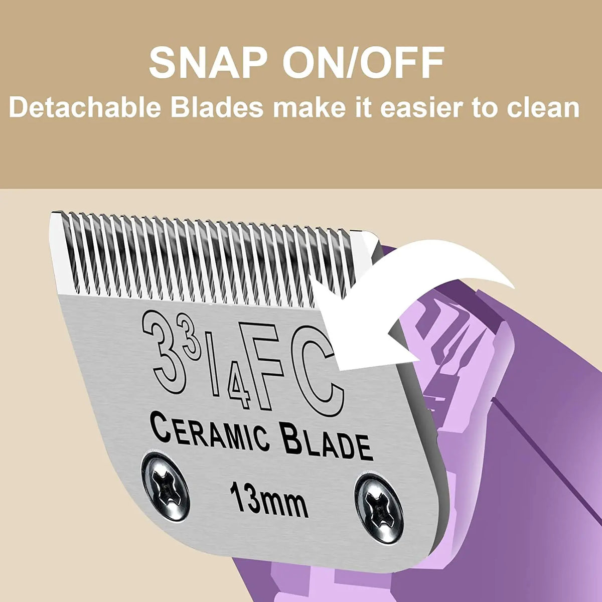 SHINON Ceramic Dog Clipper Blade – Andis, Oster A5, Wahl KM