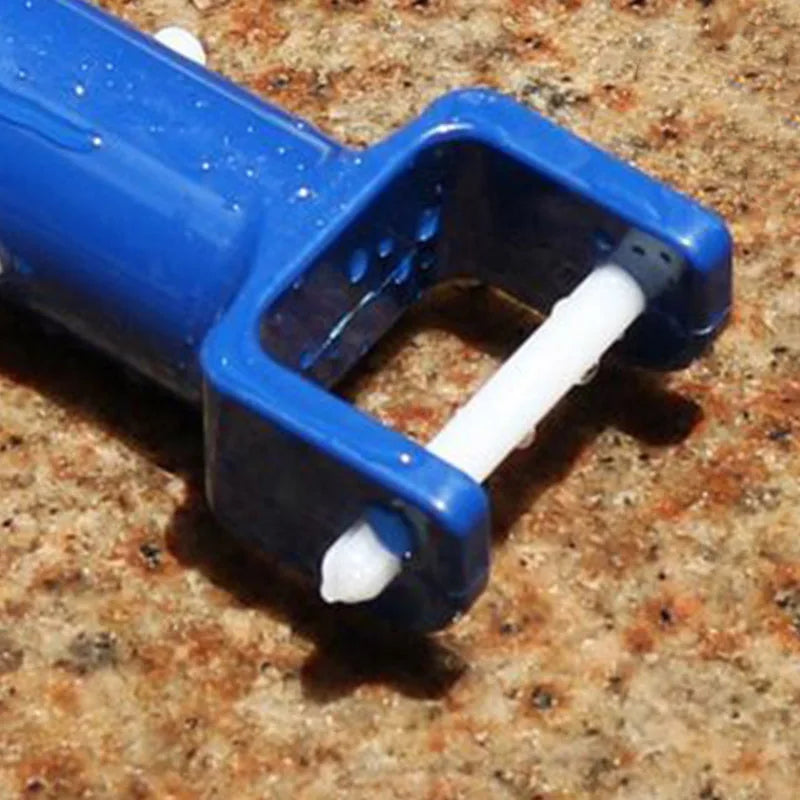 2-Pack Pool Vacuum Suction Head Handle with V-Clip – Blue