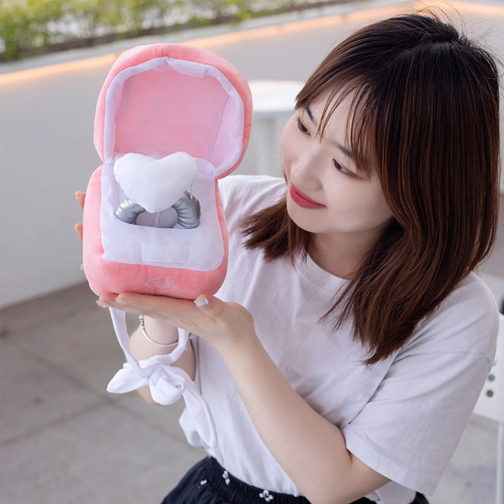 Diamond Ring Plush Toy with Box – Dog Chew & Novelty Gift