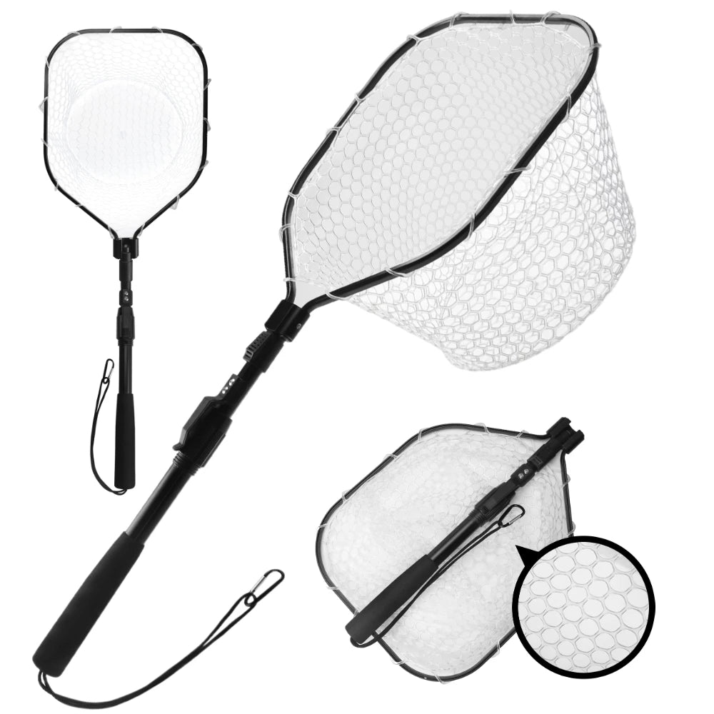 VIBE Folding Fly Fishing Landing Net – Bass & Trout