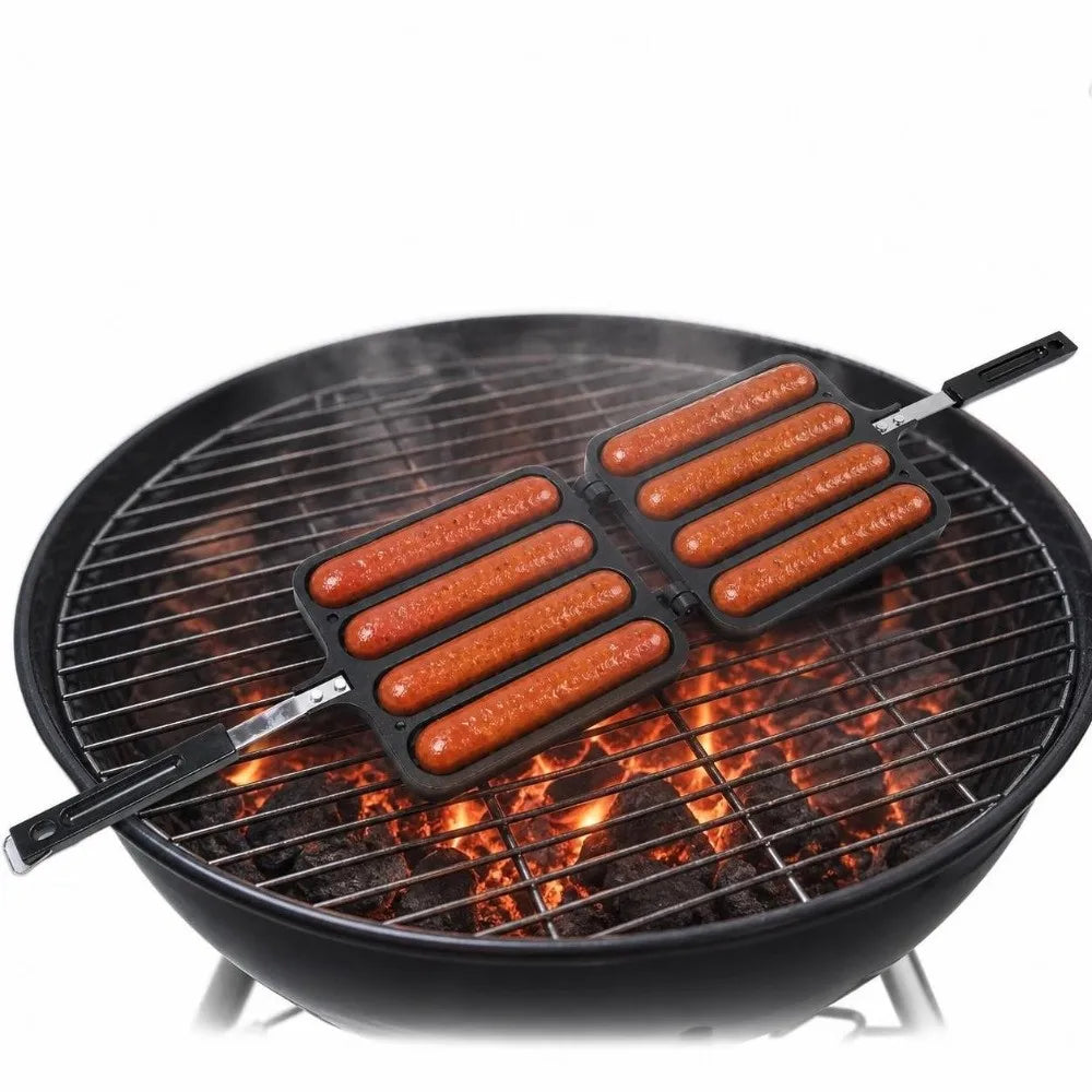 Nonstick Aluminum Sausage Grill Pan – Detachable Corn Dog Maker