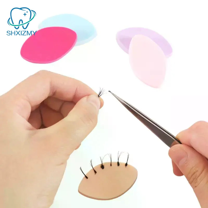 Sponge False Eyelash Pads Reusable Lash Map Makeup Puffs