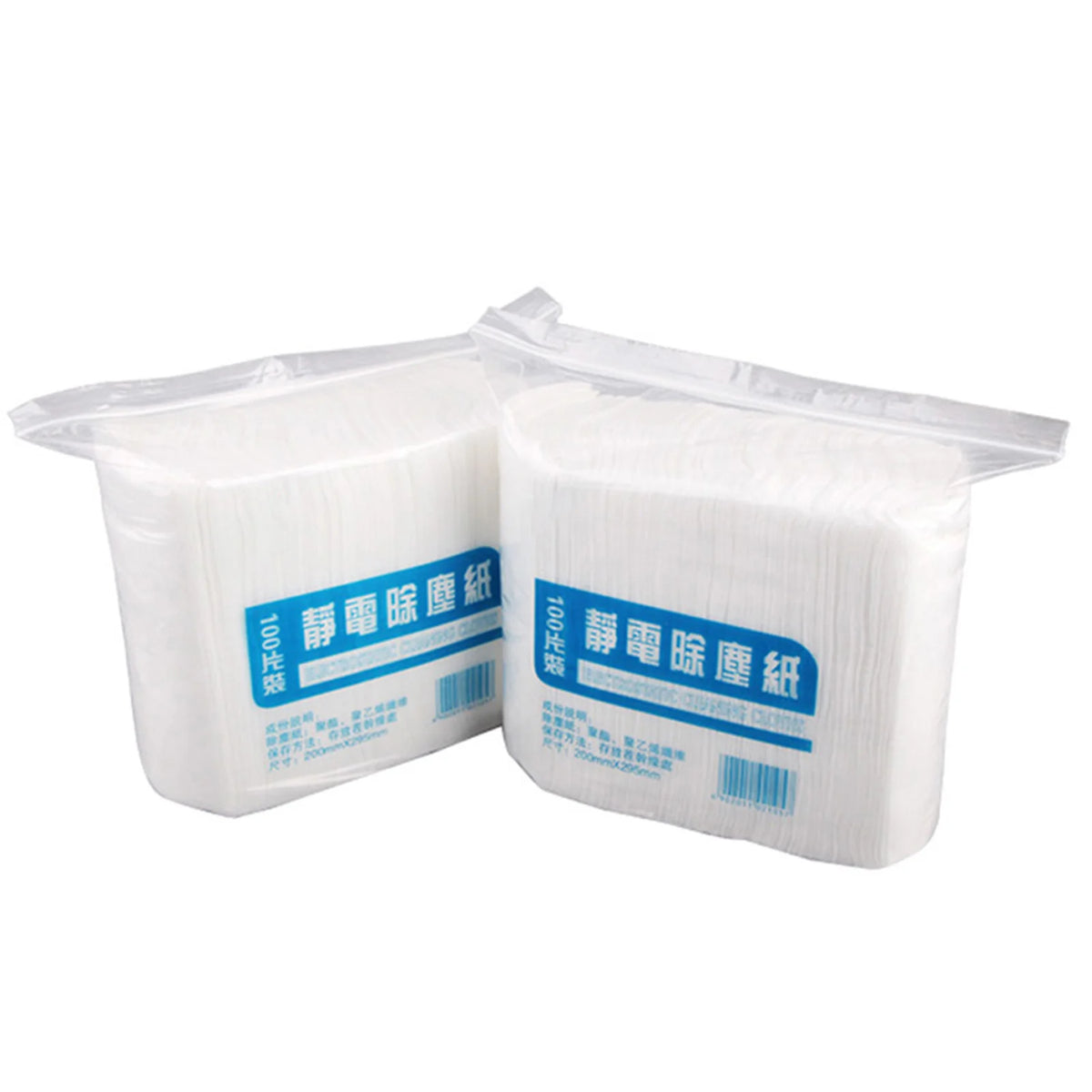 100-Pack Microfiber Dust Removal Mop Pads – Wet & Dry Floor Wipes