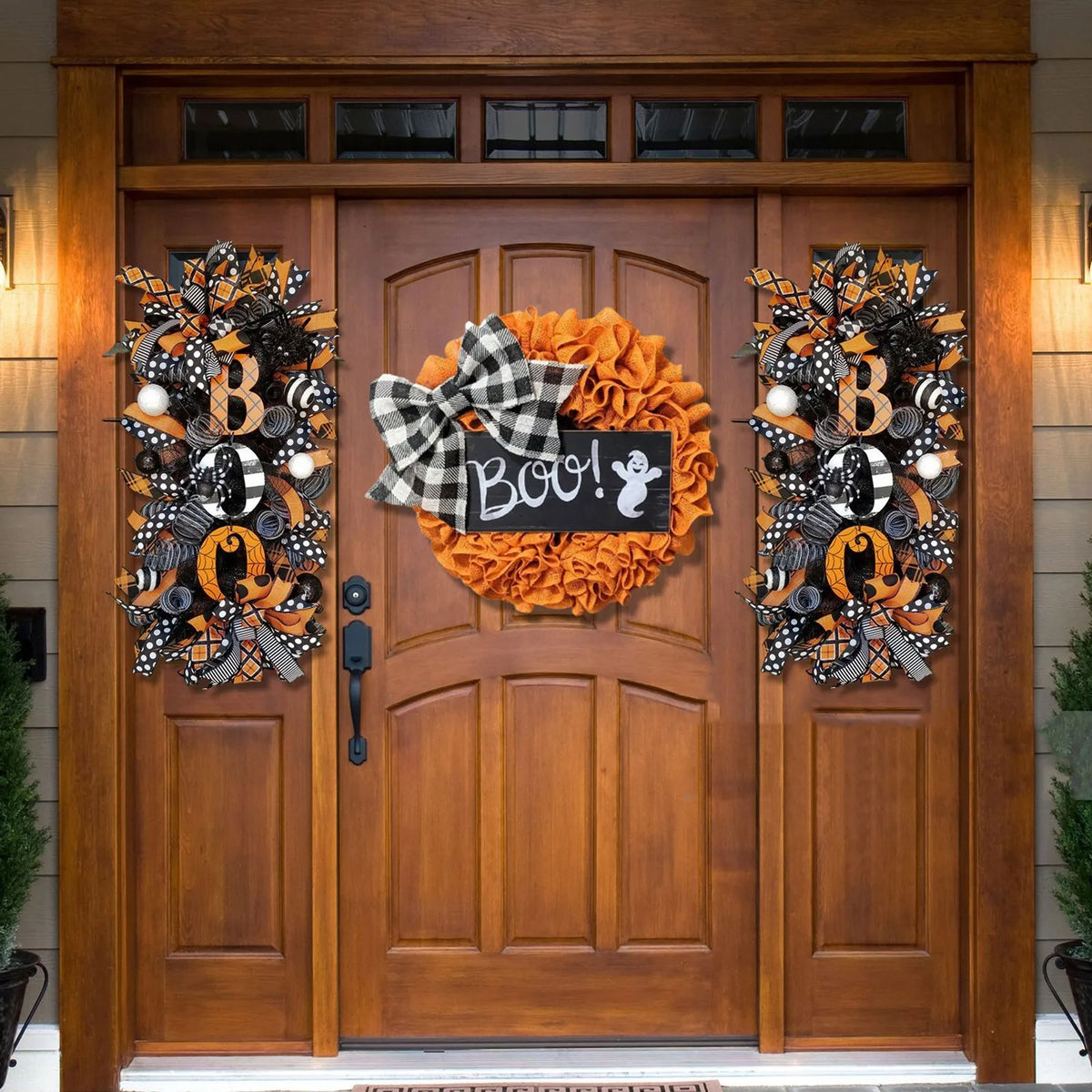 3D Halloween Swag Wreath – Fall Front Door & Wall Decor