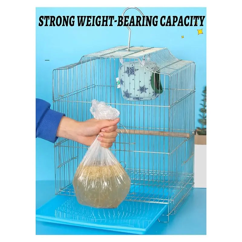 50-Pack Disposable Bird Cage Tray Liners – Clear Plastic Bags