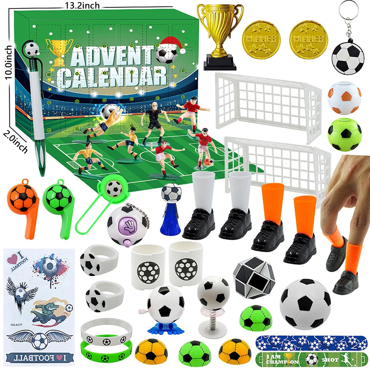 Football Building Blocks Christmas Advent Calendar – 24-Day Kids Gift