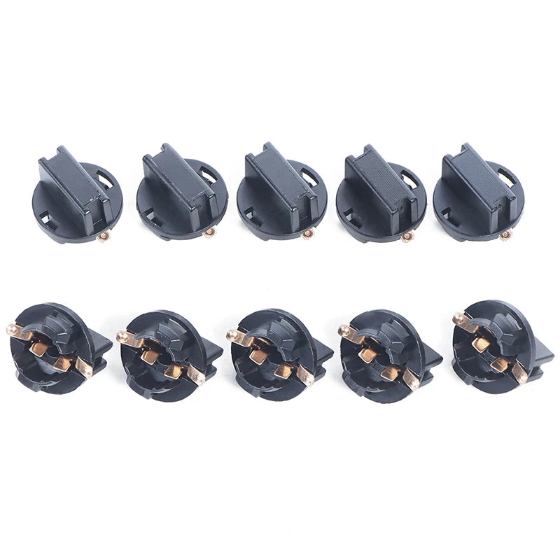 10-Pack T10 W5W Wedge Bulb Socket Holders – Twist Lock