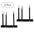 2-Pack Adjustable Shirt Stays with 3 Duckbill Clips – Unisex