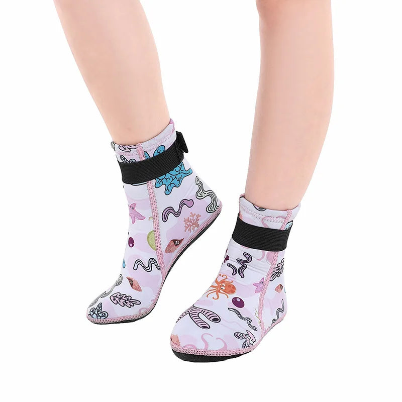Kids Neoprene Water Socks – Anti-Slip Beach & Swim Socks