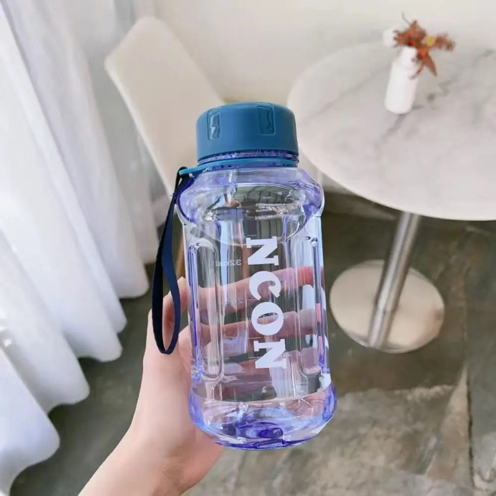 Portable Clear Water Bottle Leakproof 850–1300ml Large Capacity