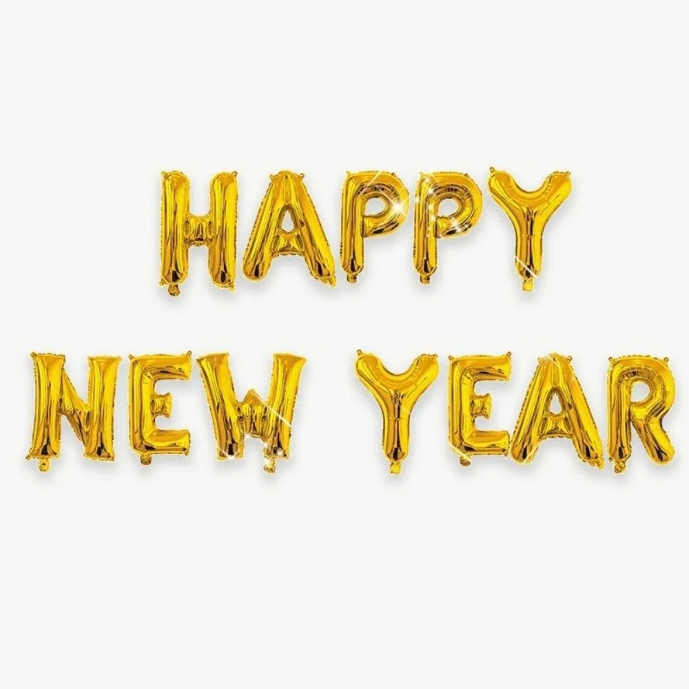 Happy New Year 2027 Foil Balloon Set – Party Decorations