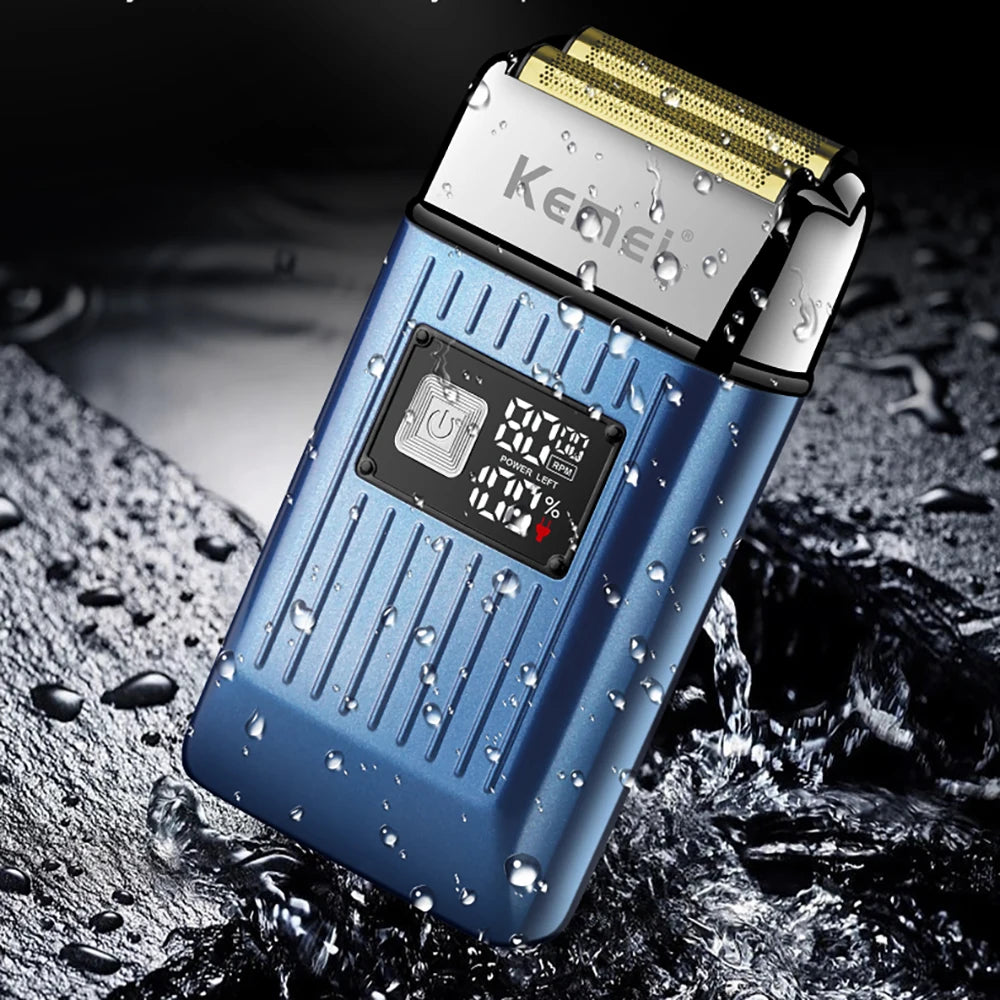 Kemei KM-1112 Double Foil Shaver IPX6 Waterproof 8000RPM