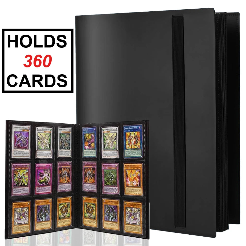 360-Card Trading Card Binder 9-Pocket Side-Loading Album Book