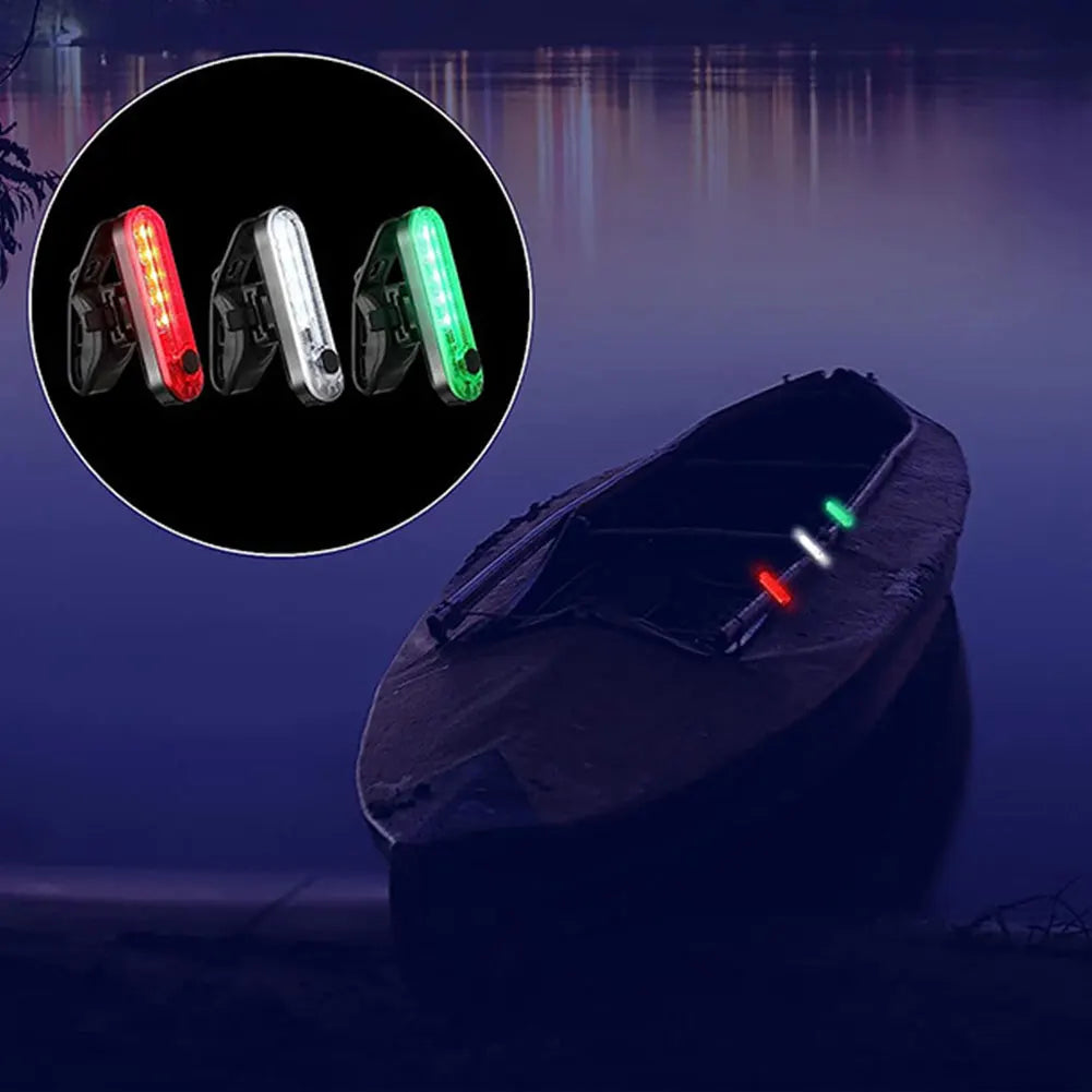 LED Boat Navigation Light 4-Mode USB Rechargeable Marine Lamp