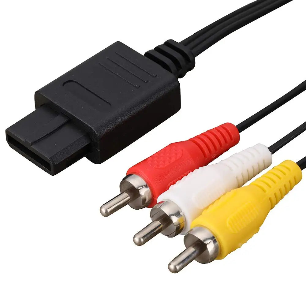 AV Composite Video Cable for N64/GameCube/SNES – 6 Feet