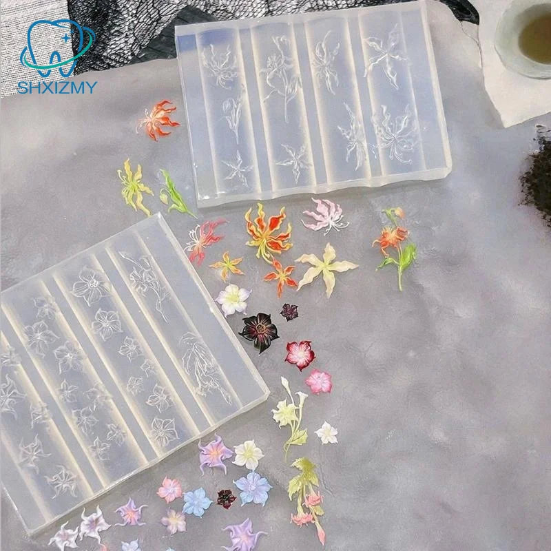 Lace Bowknot Silicone Nail Art Mold | French Manicure Stencil