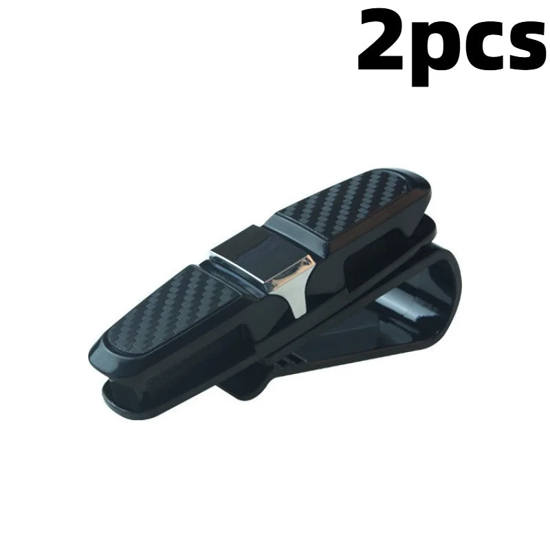 2-Pack Car Visor Sunglass Holder Clip | ABS Eyeglass Mount