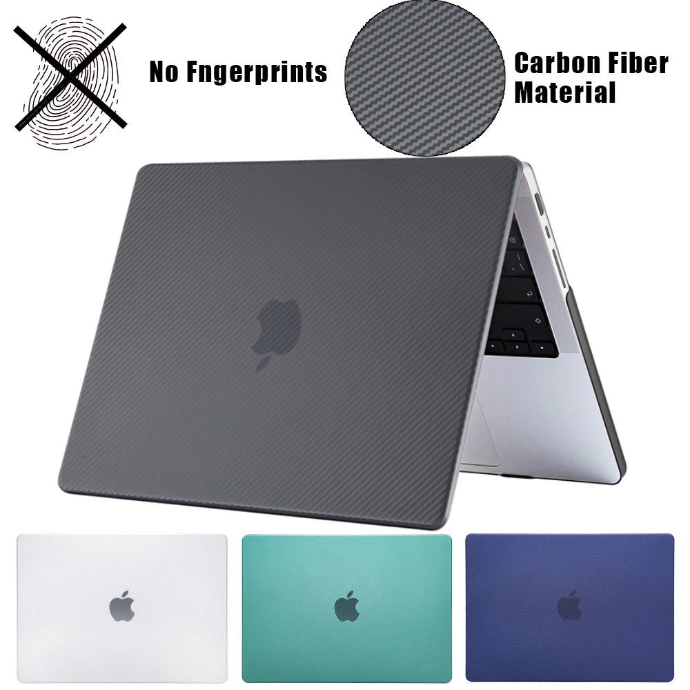 EGYAL Carbon Fiber MacBook Air 13 M1 & Pro 13/14 Case Cover