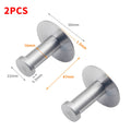 Self Adhesive Stainless Steel Wall Hooks – No Drill