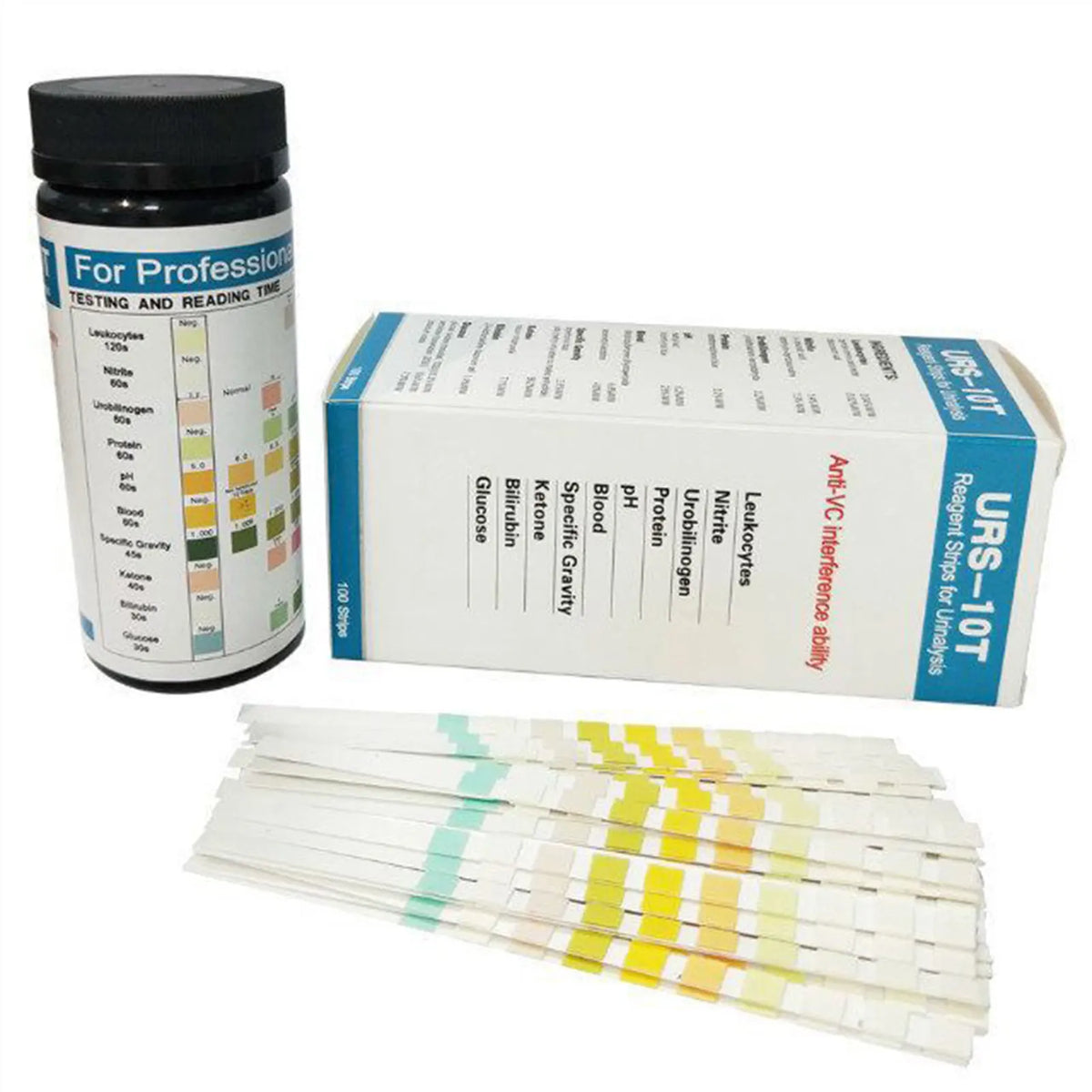 VIBE 100-Pc Multi-Parameter Urine Reagent Test Strips