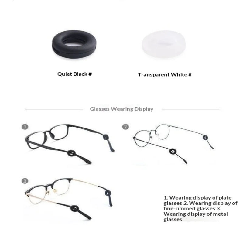 Silicone Anti-Slip Ear Grips for Glasses – Temple Holders