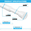 Tension Rod 40–150cm No-Drill Extendable Spring Curtain Pole