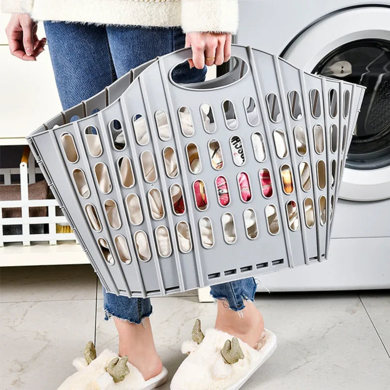 Collapsible Laundry Hamper Basket – Foldable Space Saver