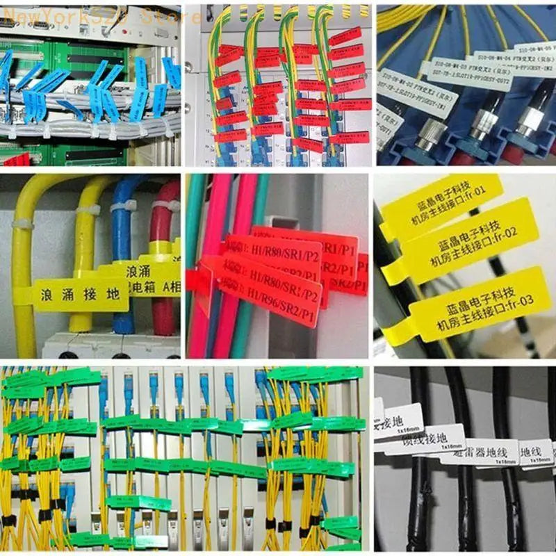 30-Pc Waterproof Cable Labels – Laser Print & Handwrite