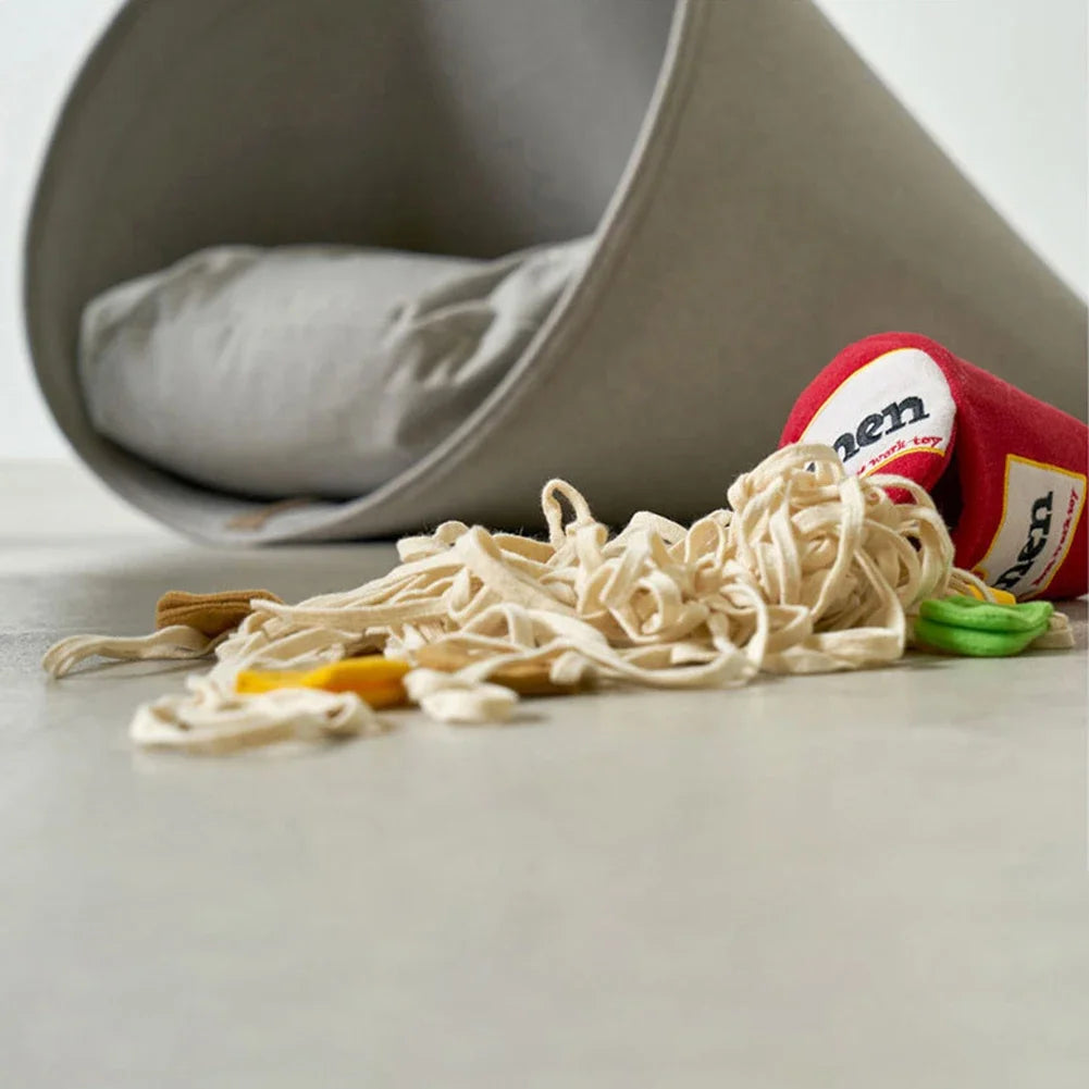 Dog Puzzle Snuffle Toy – Noodle Shape Nosework & Treat Feeder