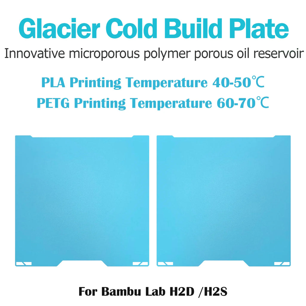BEGRINT Glacier Cold Build Plate – Bambu Lab H2D & H2S