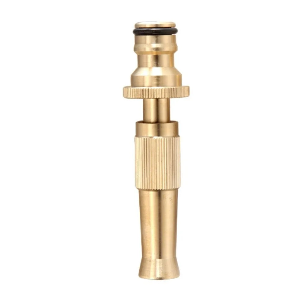 Brass Garden Hose Spray Nozzle – High Pressure Adjustable Flow
