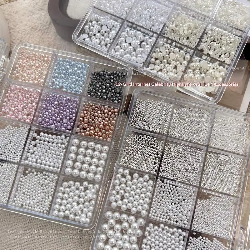 Mixed Crystal Nail Rhinestones – DIY Nail Art Gems Box
