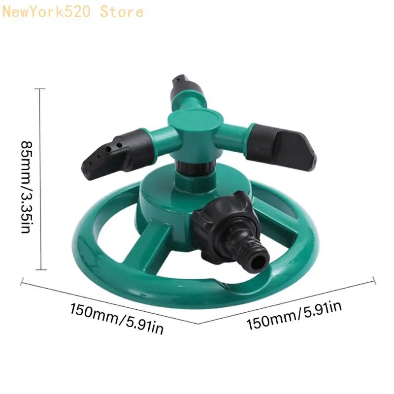 360° Rotating Lawn Sprinkler – Water-Saving Triple-Arm Sprayer