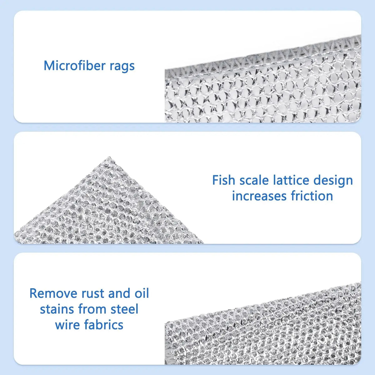 VIBE Stainless Steel Scrubbers 30/60 PCS – Non-Scratch Pads