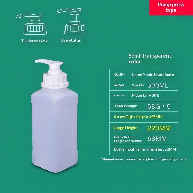 Refillable HDPE Pump Dispenser Bottle 250mL–2L | Lotion & Soap
