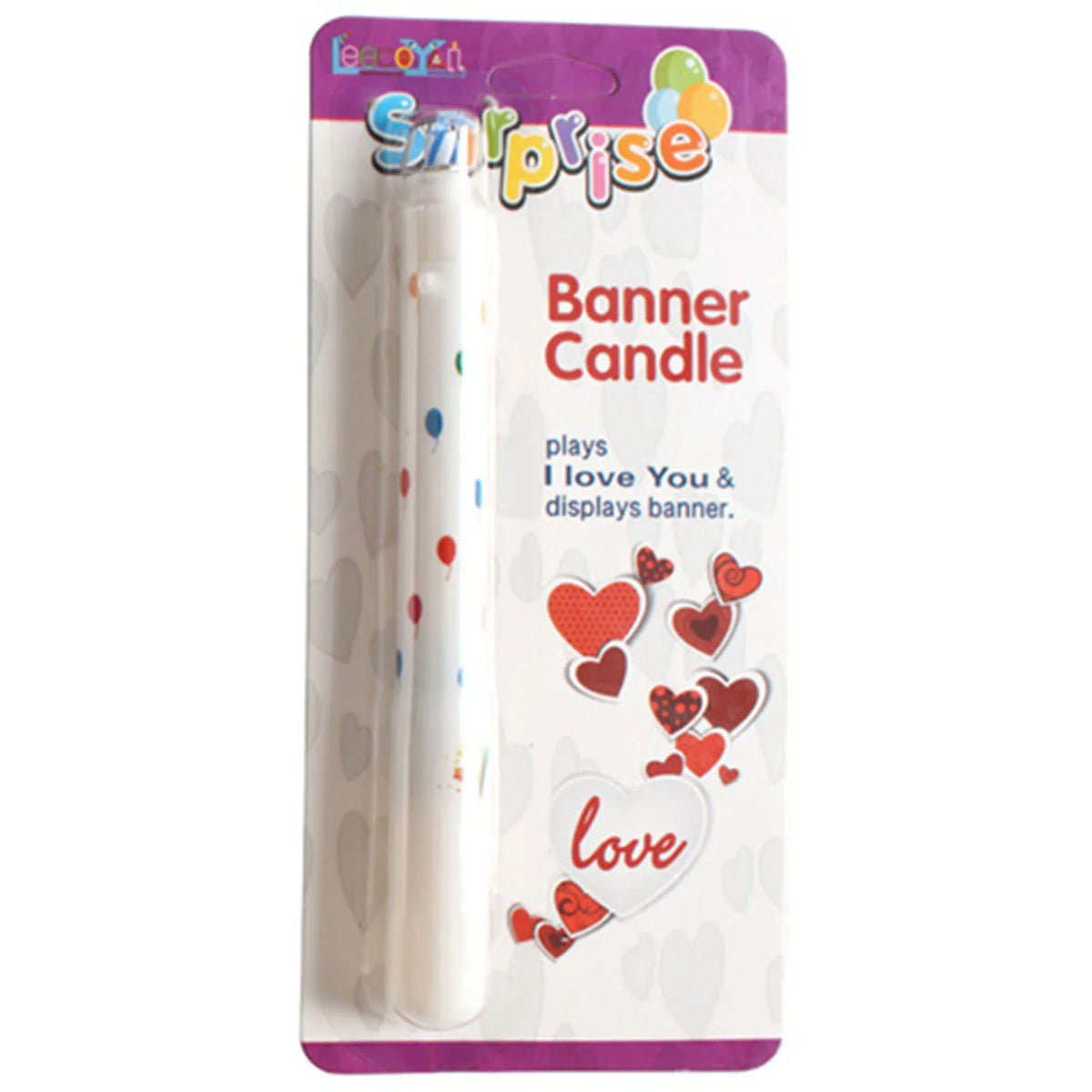 Clown Banner Birthday Candles – Fun Cake Party Decoration