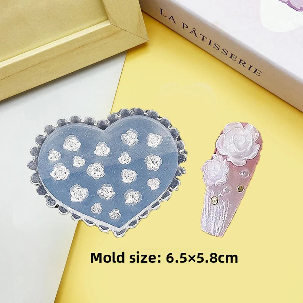 3D Seashell Flower Nail Art Silicone Mold – UV Resin & Gel