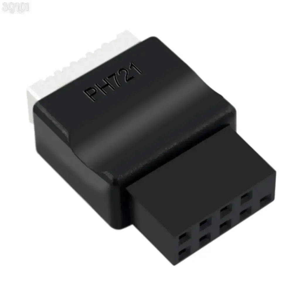 USB 2.0 9-Pin to Type-E Front Panel Header Adapter for PC