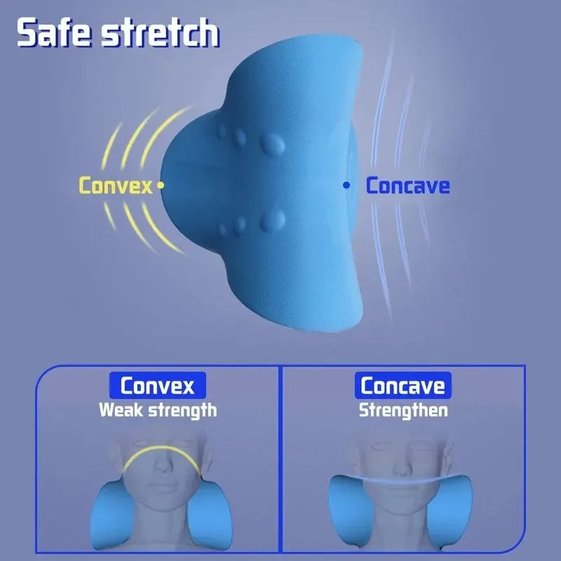 Neck Shoulder Stretcher Cervical Traction Pillow | OREADEX