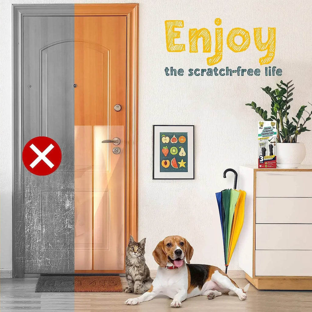 Clear Dog & Cat Scratch Door Protector Guard Tape | PET Vinyl