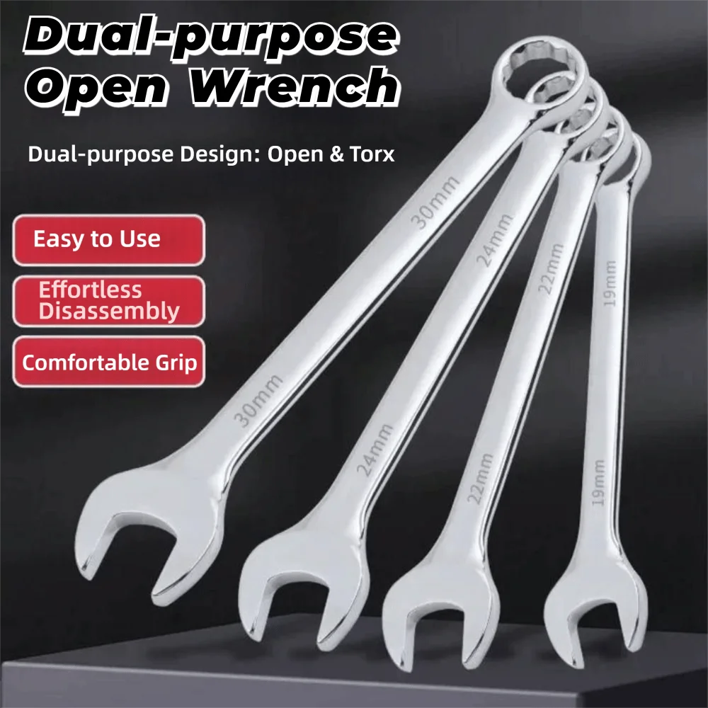 6–32mm Chrome Vanadium Combination Wrench – Open & Box End